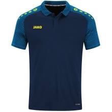 JAKO Sport-Polo Performance (oddychające, szybko schnące) granatowo/niebieskie dziecięce