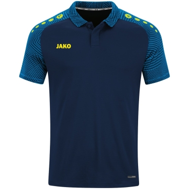 JAKO Sport-Polo Performance (oddychające, szybko schnące) granatowo/niebieskie dziecięce