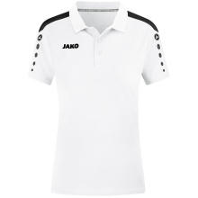 JAKO Sport-Polo Power (materiał mieszany, wytrzymały) biały damski