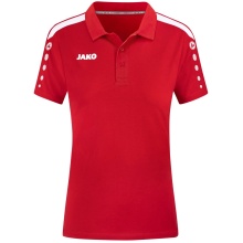 JAKO Sport-Polo Power (materiał mieszany, wytrzymały) czerwony damski