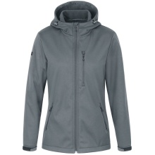 JAKO Kurtka Softshell Premium (Kaptur, wiatro- i wodoodporna) ciemnoszara Damska