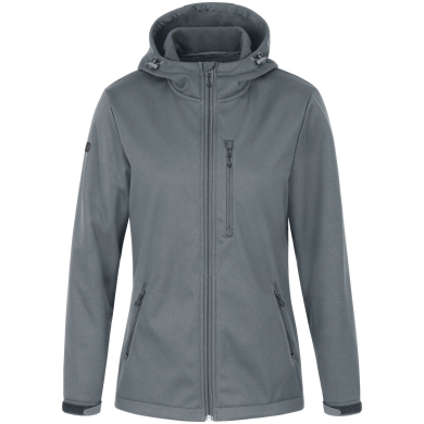 JAKO Kurtka Softshell Premium (Kaptur, wiatro- i wodoodporna) ciemnoszara Damska