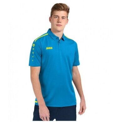 JAKO Sport-Polo Striker 2.0 niebiesko/neonowy żółty męski