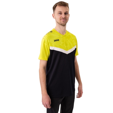 JAKO Sport-Polo Iconic (Mikrowłókno poliestrowe) czarny/żółty męski