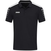 JAKO Sport-Polo Power (materiał mieszany, wytrzymały) czarny dziecięcy