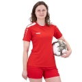 JAKO Koszulka sportowa Trikot Power (Poliester-Interlock, wytrzymały) czerwony Damski