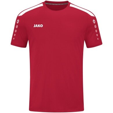 JAKO Koszulka sportowa Trikot Power (Poliester-Interlock, wytrzymały) czerwony Dzieci