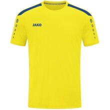 JAKO Koszulka sportowa Trikot Power (Poliester-Interlock, wytrzymały) żółty/royal niebieski Dzieci