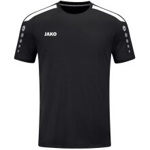 JAKO Koszulka sportowa Trikot Power (Poliester-Interlock, wytrzymały) czarny Dzieci