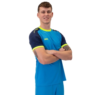 JAKO Koszulka sportowa Trikot Iconic (Poliester-Interlock) niebieski/granatowy/żółty męski