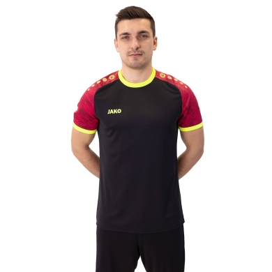 JAKO Koszulka sportowa Trikot Iconic (Interlock poliesterowy) czarny/różowy/żółty męski