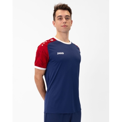 JAKO Koszulka sportowa Trikot Iconic (Poliester-Interlock) granatowo/czerwona męska