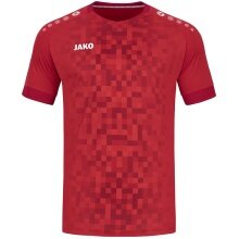 JAKO Koszulka sportowa Trikot Pixel (oddychająca, szybko schnąca) czerwona dziecięca