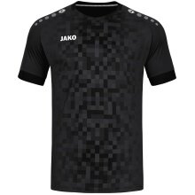 JAKO Koszulka sportowa Trikot Pixel (oddychająca, szybko schnąca) czarna dziecięca