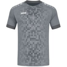 JAKO Koszulka sportowa Trikot Pixel (oddychająca, szybko schnąca) ciemnoszara dziecięca