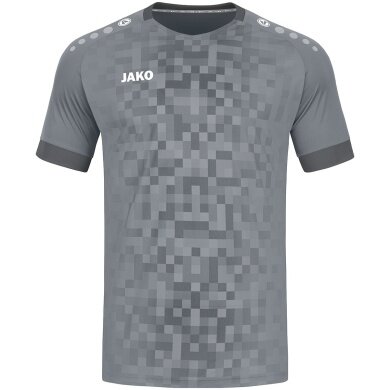 JAKO Koszulka sportowa Trikot Pixel (oddychająca, szybko schnąca) ciemnoszara dziecięca