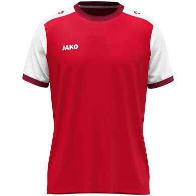 JAKO Sportowa koszulka Dynamic Trikot (mikrowłókno poliestrowe) czerwono/biała dla dzieci