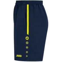 JAKO Spodenki sportowe Short Allround (Stretch-Micro-Twill) krótkie granatowo/żółte dla chłopców