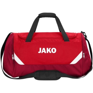 JAKO Torba sportowa Iconic (Rozmiar L - 62 litry) czerwony/winny - 65x30x32cm