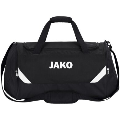 JAKO Torba sportowa Iconic (Rozmiar M - 43 litry) czarna - 55x27x29cm