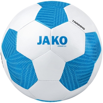 JAKO Piłka treningowa Striker 2.0 (Rozmiar 5) biało/niebieska - 1 piłka