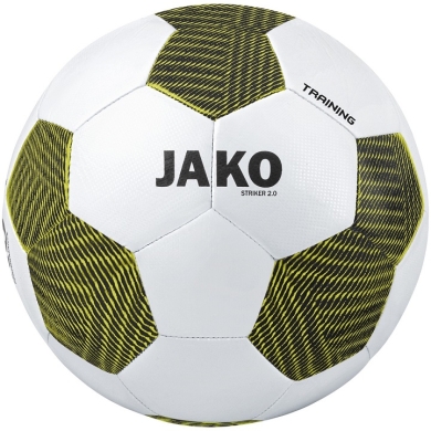 JAKO Piłka treningowa Striker 2.0 (Rozmiar 4) biało/czarna/żółta - 1 piłka