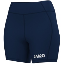 JAKO Spodenki treningowe Indoor Tight Power (Jersey z poliestru elastycznego) krótkie granatowe damskie