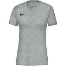 JAKO T-Shirt Base (Bawełna) jasnoszary Damski