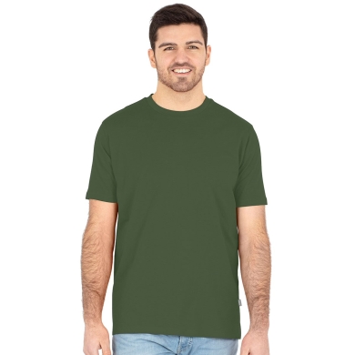 JAKO Koszulka Freizeit-Tshirt Organic Stretch (Bawełna organiczna) oliwkowa męska