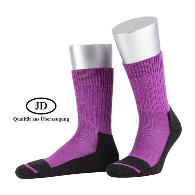 JD Outdoorsocke Wool Strong (Wełna Merino) fioletowa - 1 para