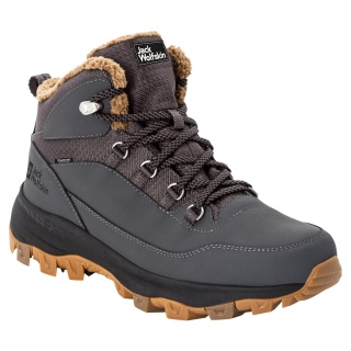 Jack Wolfskin Buty zimowe Everquest Texapore Mid (ciepłe, wodoodporne, bez PFC) ciemnoszare męskie