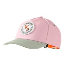 Czapka Jack Wolfskin Basecap SmileyWorld Badge różowa/szara dziecięca