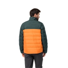 Jack Wolfskin Zimowa kurtka puchowa Ather Down (wiatroszczelna, wodoodporna, oddychająca) pomarańczowa/ciemnozielona męska