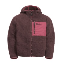 Jack Wolfskin Fleecejacka Ice Curl Hood (miękka, ciepła, oddychająca) berrypink dziecięca