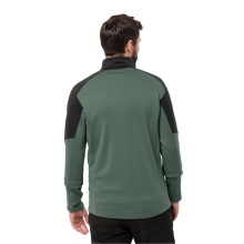 Jack Wolfskin Fleecejacka Marienberg Full Zip (elastyczna, regulująca wilgoć) zielona męska