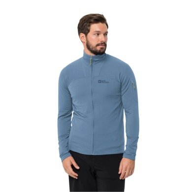 Jack Wolfskin Fleecejacke Prelight Full Zip (elastyczny, oddychający) jasnoniebieski mężczyźni