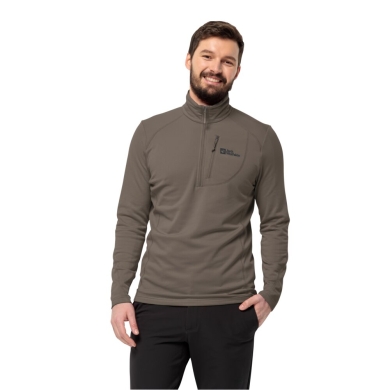 Jack Wolfskin Fleecepullover Kolbenberg Half-Zip (wysokiej elastyczności) brązowy Mężczyźni