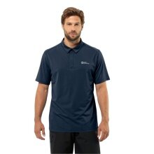 Jack Wolfskin Polo Freizeit Delgami (zapachobojczy, oddychający) granatowy męski