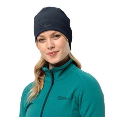 Jack Wolfskin Czapka (Beanie) Real Stuff - granatowa damska