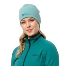 Jack Wolfskin Czapka (Beanie) Real Stuff - jasnoniebieska Damska