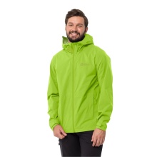 Jack Wolfskin Kurtka turystyczna/jesienna Elsberg 2.5L (bardzo oddychająca, wodoodporna, wiatroszczelna) limonkowa męska