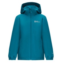 Jack Wolfskin Kurtka przeciwdeszczowa Flaze Texapore (wiatrproof, wodoodporna i lekka) niebieska góra dziecięca