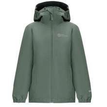 Jack Wolfskin Kurtka przeciwdeszczowa Flaze Texapore (wiatroszczelna, wodoodporna i lekka) hedgegrün Dzieci