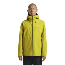 Kurtka turystyczna/jesienna Jack Wolfskin Highest Peak 3-warstwowa (wodoodporna, wiatroszczelna, oddychająca) żółta męska