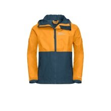 Jack Wolfskin Kurtka przeciwdeszczowa Rainy Days (oddychająca, wiatroszczelna, wodoodporna) pomarańczowa dziecięca