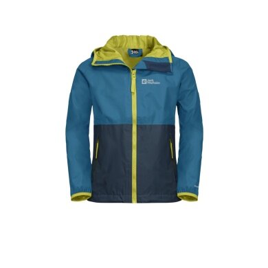 Jack Wolfskin Kurtka przeciwdeszczowa Rainy Days (oddychająca, wiatroszczelna, wodoodporna) niebieski Everest Dzieci