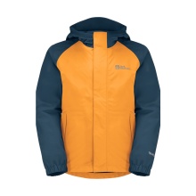 Jack Wolfskin Kurtka przeciwdeszczowa Tucan (lekka, wiatroszczelna, wodoodporna) pomarańczowa dziecięca