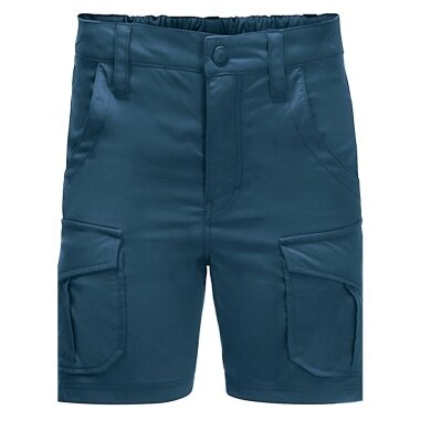 Jack Wolfskin Spodnie podróżne Freizeit-Reisehose Treasure Hunter Short (lekkie, wytrzymałe i elastyczne) krótkie ciemnoniebieskie dziecięce