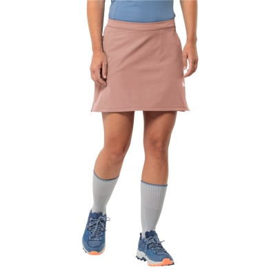 Jack Wolfskin Spódnica Hiking Alpine Skort (z wewnętrzną spodnią, elastyczna, oddychająca) różowa Damska