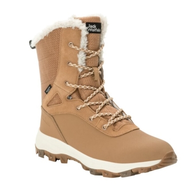 Jack Wolfskin Buty zimowe Everquest Snow High Texapore (ciepłe, wodoodporne, bez PFC) piaskowy brąz Damskie